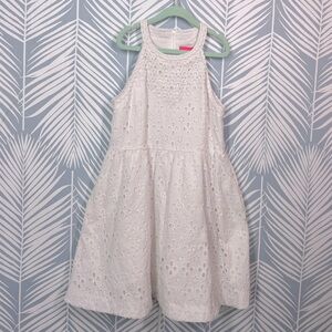 Lilly Pulitzer White Eyelet Kids Casual Dress